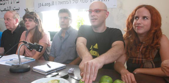 מסיבת עיתונאים אוהל מחאה, דפני ליף / צלם: רוני שיצר